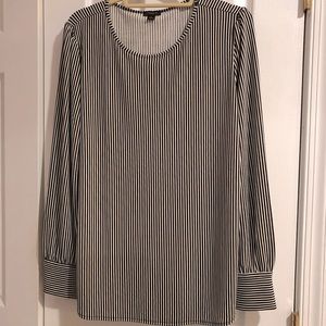 Gently worn Ann Taylor Factory shirt, XL size, hip length, cuffed arms
